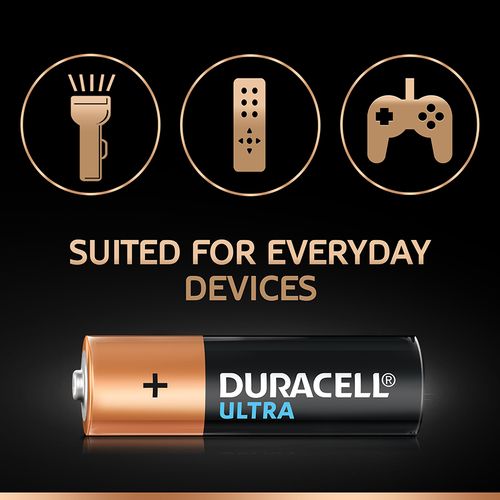 Duracell Ultra Alkaline Battery AA, 8 pcs