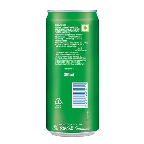 Sprite Soft Drink - Lime Flavoured, 300 ml 