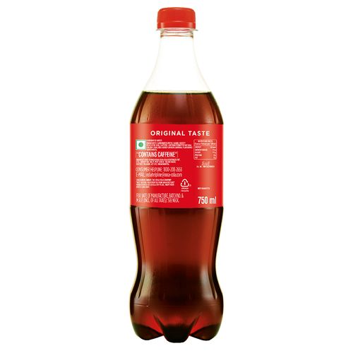 Coca Cola Soft Drink, 750 ml Bottle