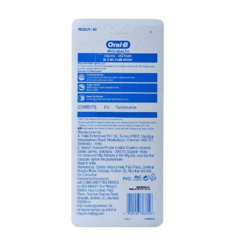 Oral-B Tooth Brush Pro Health - Medium, Combi Buy 2 & Get 2 Free