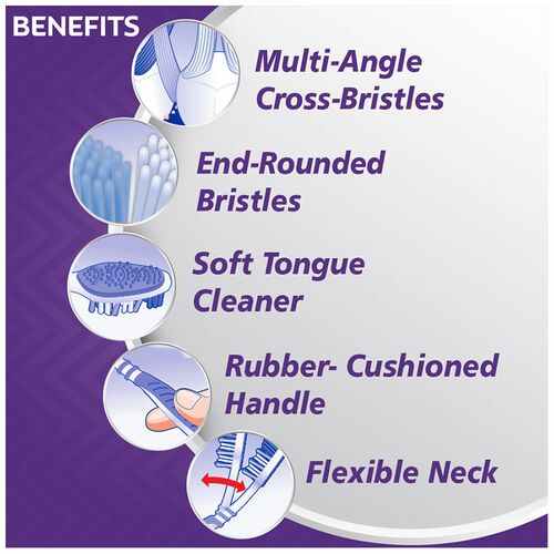 60 Colgate Colgate ZigZag Medium Bristle Toothbrush, 3 pcs Buy 2 Get 1 Free