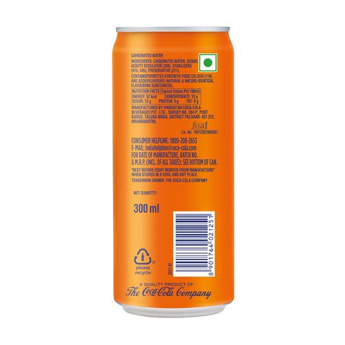 Fanta Soft Drink - Orange Flavoured , 300 ml Can
