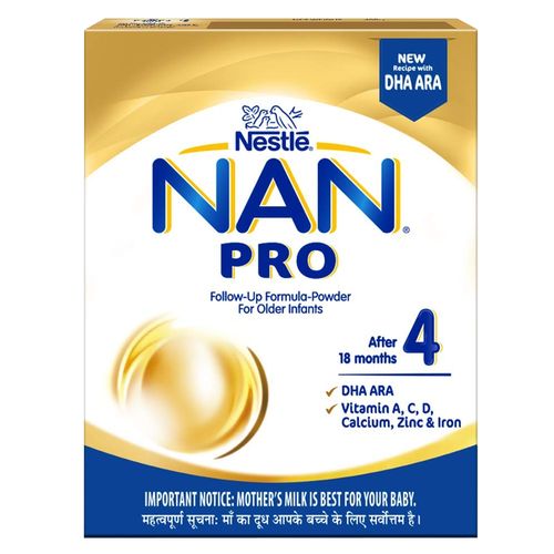 Nestle Nestle Nan Pro 4 Follow- Up Formula Powder - After 18 months, Stage 4, 400 g (Box)