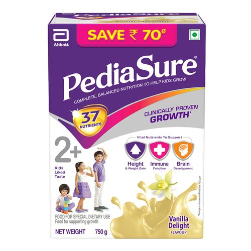 Pediasure Nutritional Powder - Complete & Balanced, Vanilla Delight, 750 g