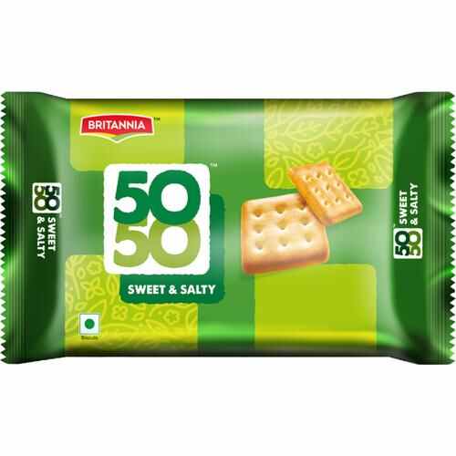Britannia 50-50 Sweet & Salty Biscuits, 150 g