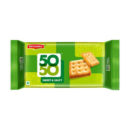 Britannia 50-50 Sweet & Salty Biscuits, 200 g