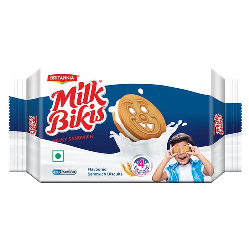 Britannia Milk Bikis Milk Cream Biscuits, 200 g