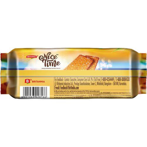 Britannia Nice Time Coconut Biscuits, 150 g