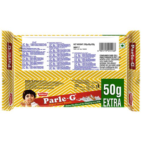 Parle Gluco Biscuits - Parle-G, 250 g 
