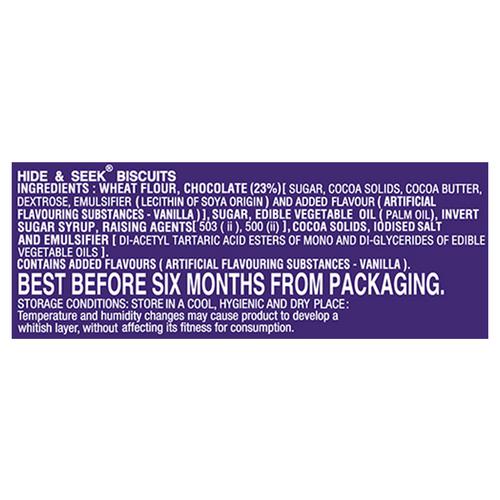 Parle Hide & Seek Chocolate, 33 g Pouch