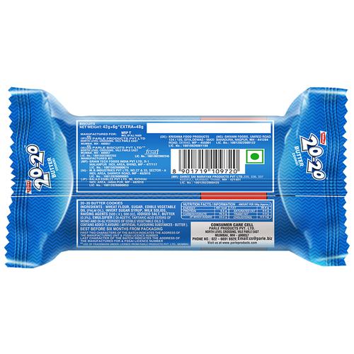 Parle 20-20 Butter Cookies, 45 g Pouch