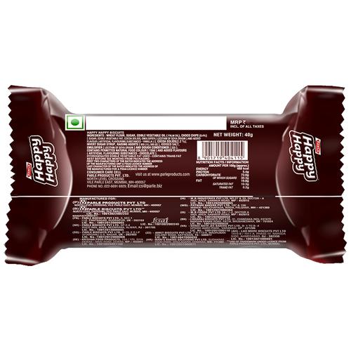 Parle Happy Happy Choco-Chip Cookies, 40 g Pouch