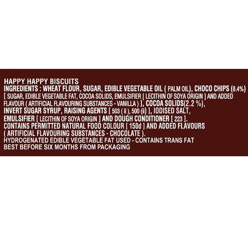 Parle Happy Happy Choco-Chip Cookies, 40 g Pouch