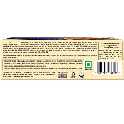 Sunfeast Mom's Magic Biscuits - Nuts & Raisins, 60 g Carton