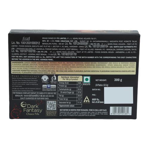 Sunfeast Dark Fantasy Biscuits - Cookies - Choco Fills, 300 g