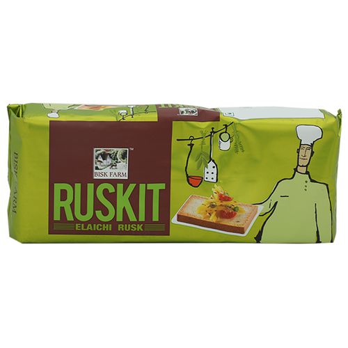 Bisk Farm - Elaichi Rusk 200 g  Pouch