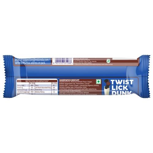 Cadbury Oreo Creme Biscuit - Chocolate, 120 g
