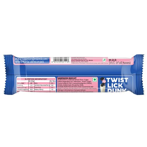Cadbury Oreo Creme Biscuit - Strawberry, 120 g