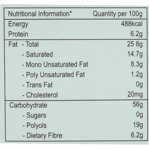Unibic Cookies - Oatmeal (Sugar Free), 75 g Carton