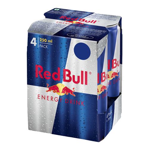 Red Bull Energy Drink , 250 ml ( Pack of 4)