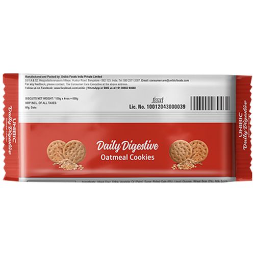 Unibic Oatmeal Digestive Cookies, 600 g