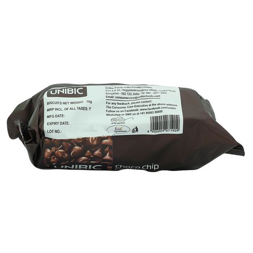 Unibic Cookies - Chocolate Chip, 75 g Carton