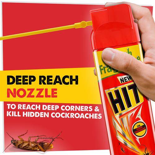 HIT Red Cockroach Killer Spray, 625 ml