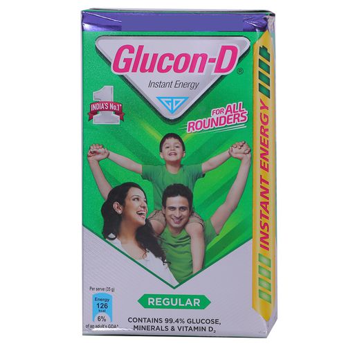 Glucon-D Glucose Based Beverage Mix, 450 g (Get 50 g Free)
