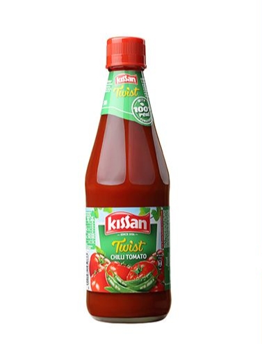 Kissan Twist Chilli Tomato Sauce, 500 g Bottle