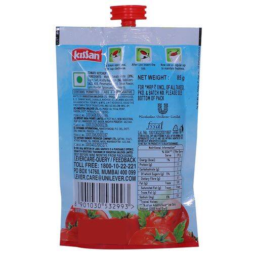 Kissan Fresh Tomato Ketchup, 85 g