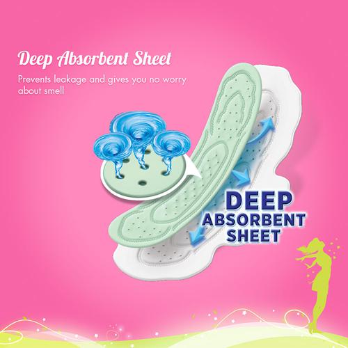 Sofy Bodyfit Antibacteria Pads - Extra Long, 30 pcs Pouch