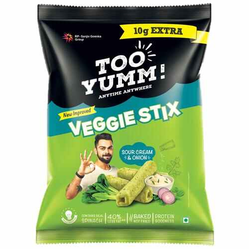 Too Yumm! Veggie Stix - Sour Cream & Onion, 75 g