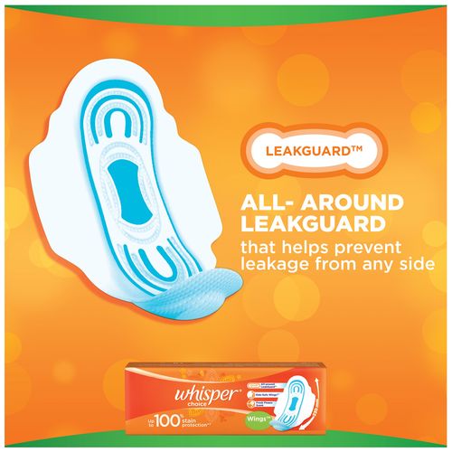 Whisper Sanitary Pads - Choice Wings, 7 Pads