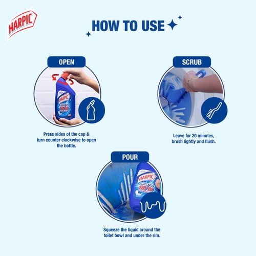Harpic Disinfectant Toilet Cleaner - Original, Power Plus, 500 ml