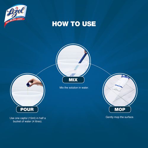 Lizol Disinfectant Surface Cleaner - Floral, 975 ml