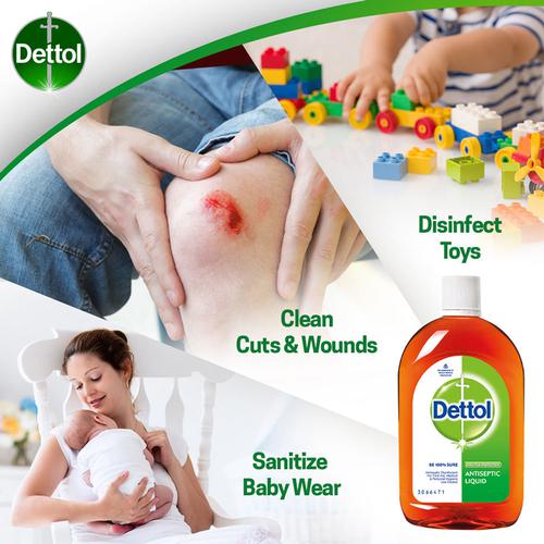 Dettol Antiseptic Liquid - For First Aid, Surface Cleaning, & Personal Hygiene, 550 ml