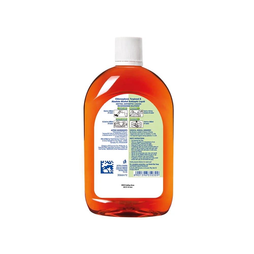 Dettol Antiseptic Liquid - For First Aid, Surface Cleaning, & Personal Hygiene, 250 ml