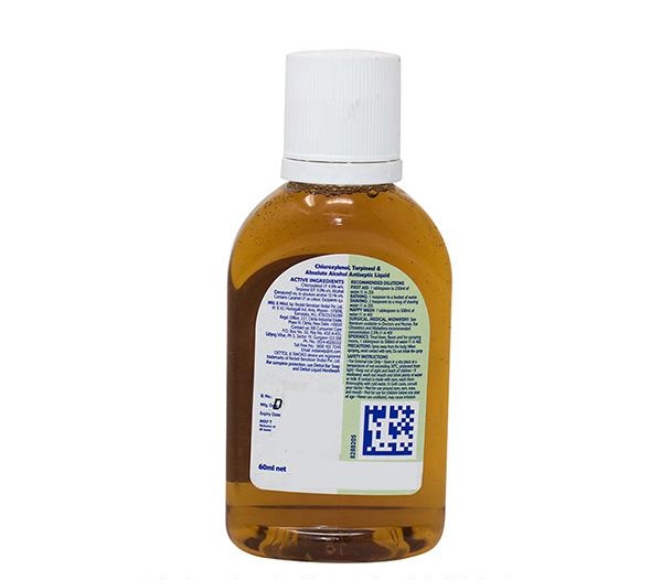 Dettol Antiseptic Liquid - For First Aid, Surface Cleaning, & Personal Hygiene, 60 ml