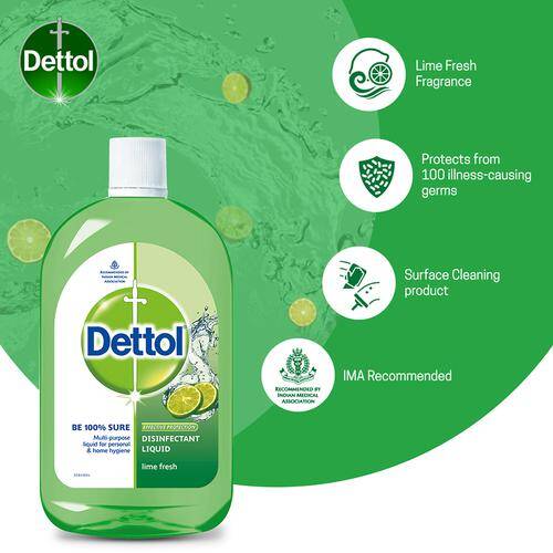 Dettol Disinfectant Cleaner for Home - Lime Fresh, 500 ml