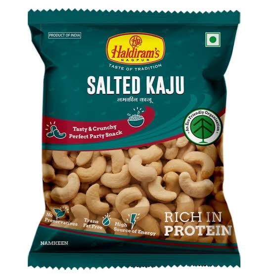 Haldiram Kaju - Salted, 35 g Pouch