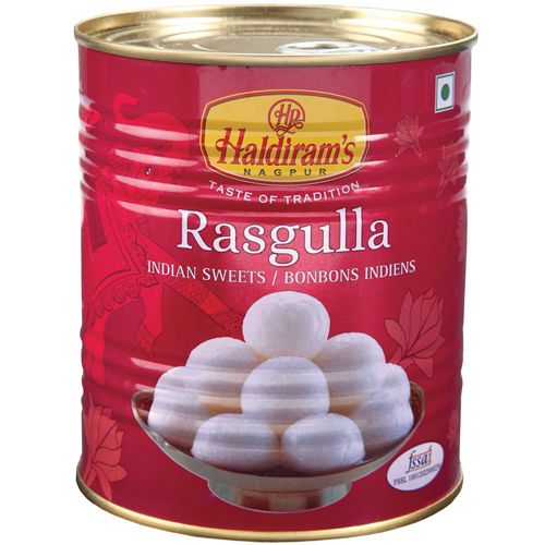 Haldirams Delhi - Rasgulla, 500 g Tin
