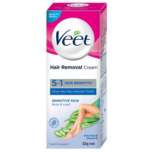 Veet Hair Removal Cream For Sensitive Skin, 32 g