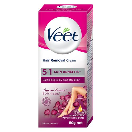 Veet Hair Removal Cream - Suprem Essence, 50 g