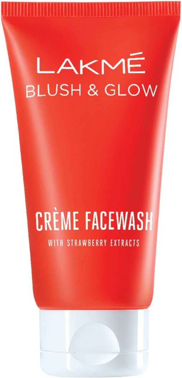 Lakme Blush and Glow Strawberry Gel Face Wash, 100g