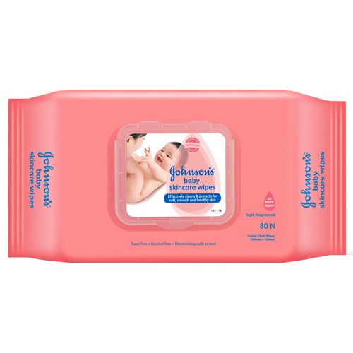 Johnson's Baby skincare wipes, 72 pcs
