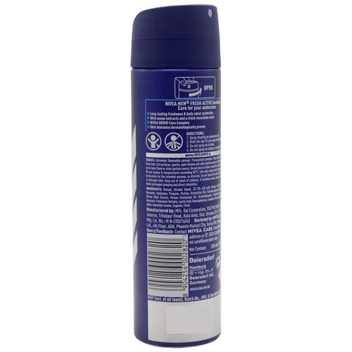 Nivea Deodorant - Fresh Active, 150 ml Bottle