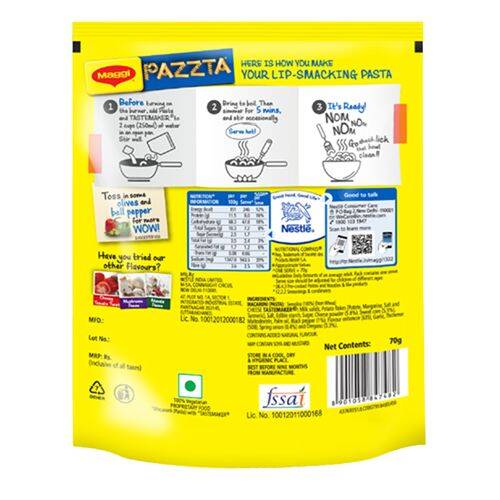 MAGGI Pazzta - Cheese Macaroni, Instant Pasta, 70 g