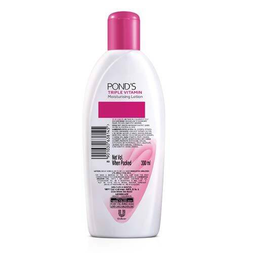 Ponds Body Lotion - Moisturising, Triple Vitamin, 300 ml