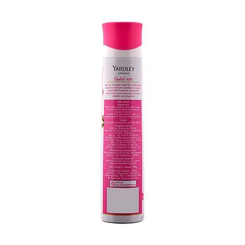 Yardley London English Rose Deodorant - For Women, 150 ml