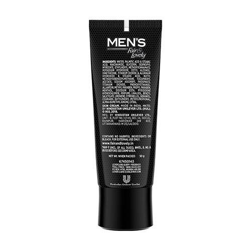 Fair & Lovely Mens Instant Fairness Cream - Rapid Action, 50 g